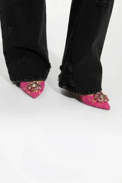 Dolce & Gabbana PINK Lace stiletto pumps