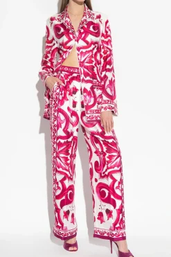 Dolce & Gabbana PINK Silk shirt