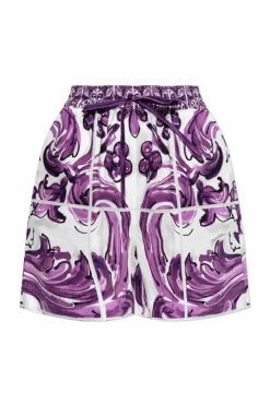 Dolce & Gabbana PURPLE Patterned shorts