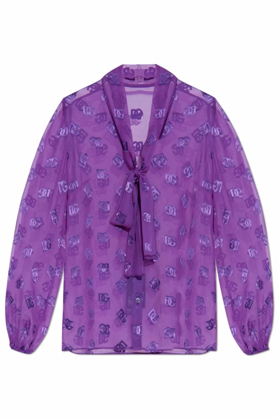 Dolce & Gabbana PURPLE Shirt with monogram