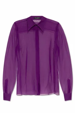 Dolce & Gabbana PURPLE Silk shirt