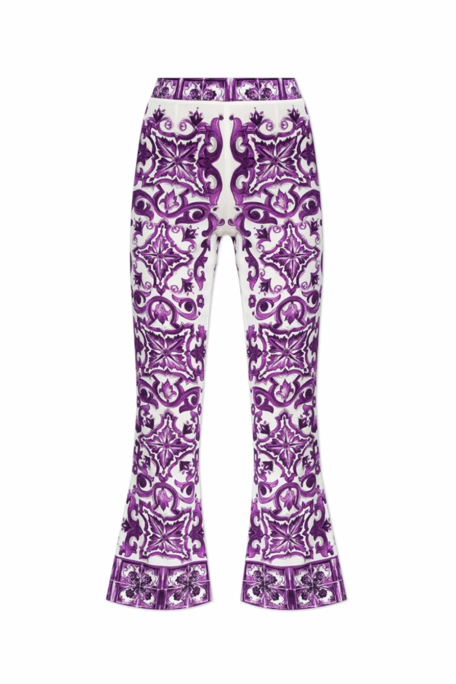 Dolce & Gabbana PURPLE Silk trousers