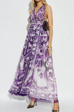 Dolce & Gabbana PURPLE Silk dress