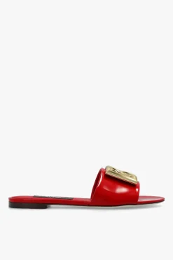 Dolce & Gabbana RED ‘Bianca’ glossy slides