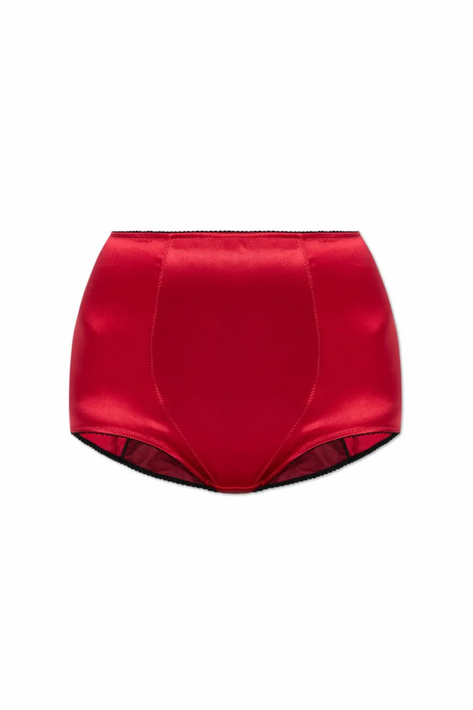Dolce & Gabbana RED Silk high-waisted panties