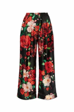 Dolce & Gabbana RED Silk pants