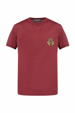 Dolce & Gabbana RED T-shirt with applique