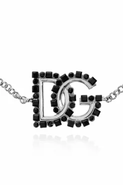 Dolce & Gabbana SILVER Bracelet with a pendant in the shape of a logo