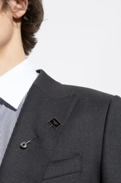 Dolce & Gabbana SILVER Brooch with logo