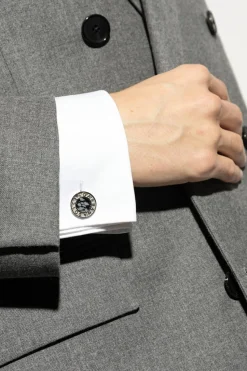 Dolce & Gabbana SILVER Cufflinks with logo