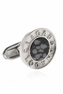 Dolce & Gabbana SILVER Cufflinks with logo