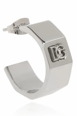 Dolce & Gabbana SILVER Earrings with logo