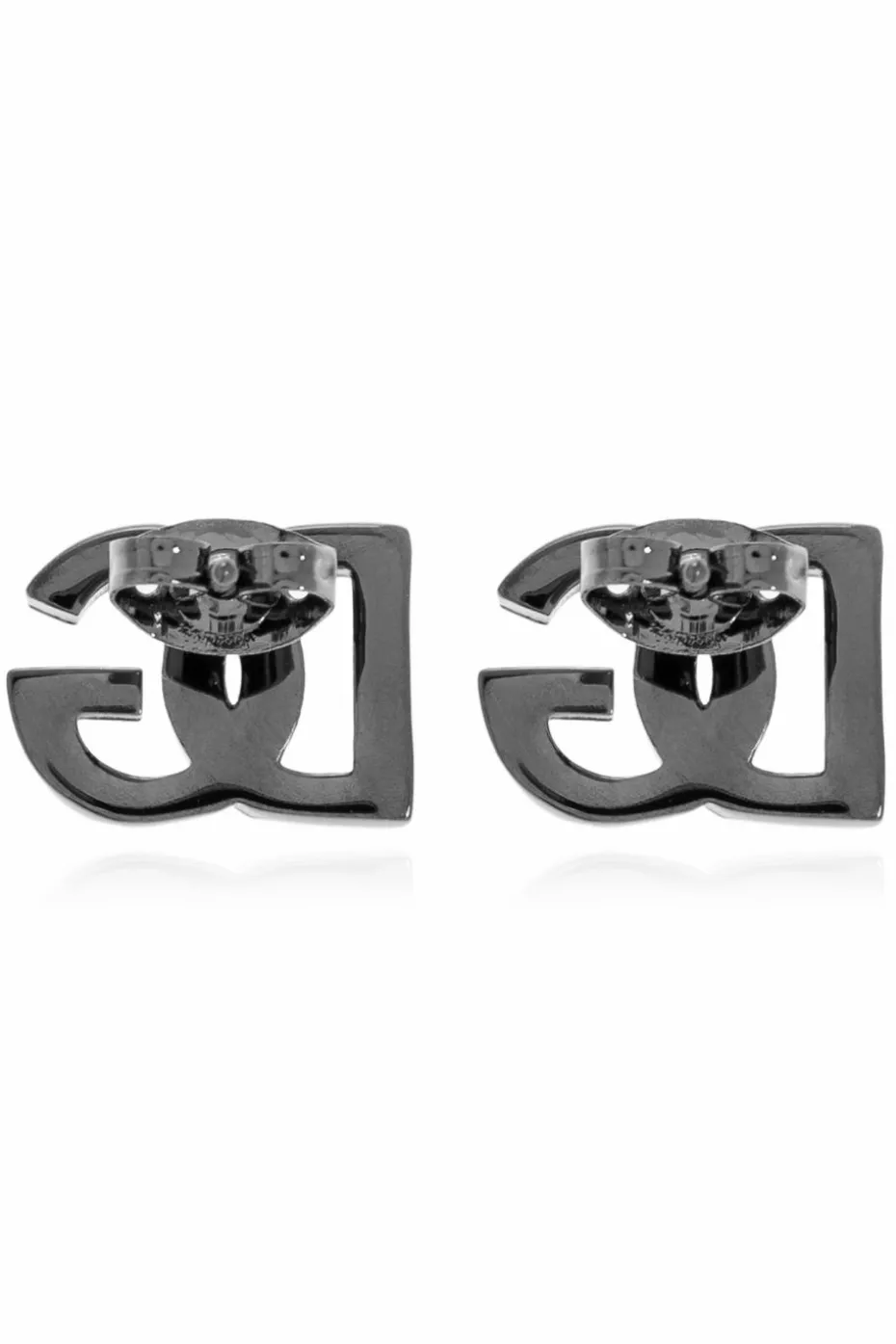 Dolce & Gabbana SILVER Earrings in the shape of a logo