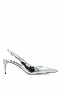 Dolce & Gabbana SILVER Leather high heel shoes