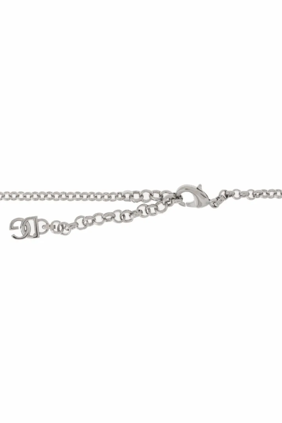 Dolce & Gabbana SILVER Necklace with shimmering crystals