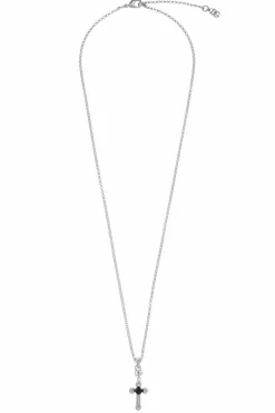 Dolce & Gabbana SILVER Necklace with a pendant featuring a religious motif