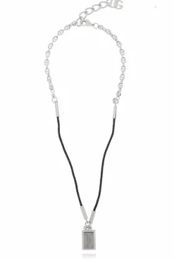 Dolce & Gabbana SILVER Necklace with logo