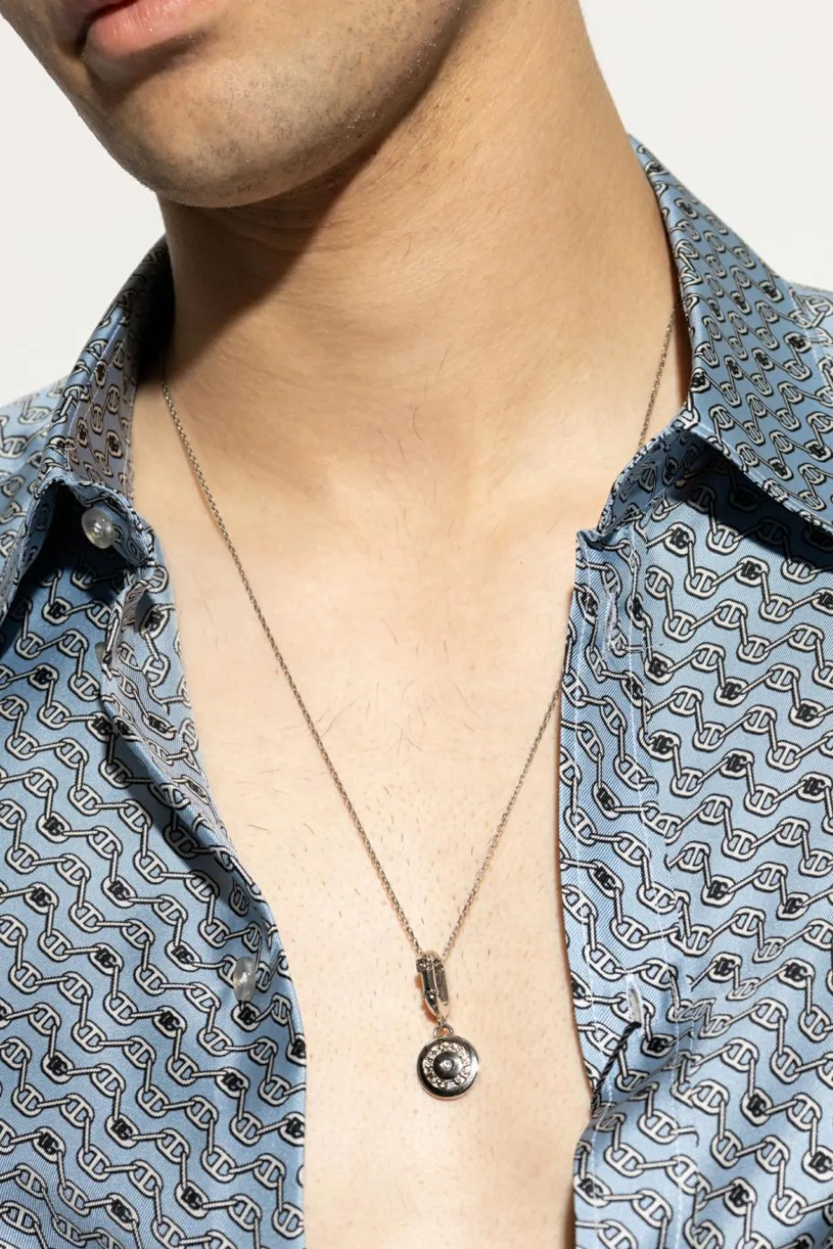 Dolce & Gabbana SILVER Pendant with Logo