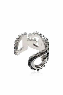 Dolce & Gabbana SILVER Ring in the shape of a logo