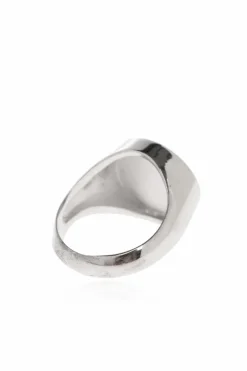 Dolce & Gabbana SILVER Signet ring with logo