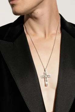 Dolce & Gabbana SILVER Traditional white gold pendant