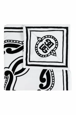 Dolce & Gabbana WHITE Bath towel with logo