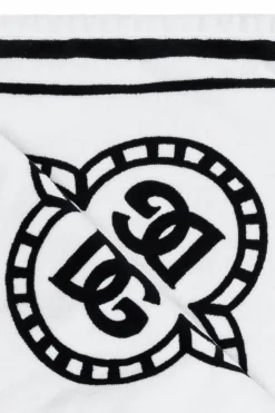 Dolce & Gabbana WHITE Bath towel with logo