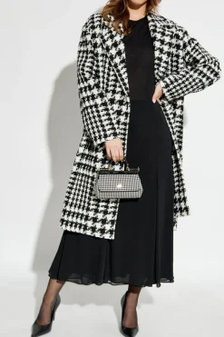 Dolce & Gabbana WHITE Coat with pipette pattern