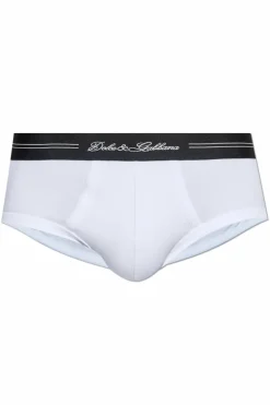 Dolce & Gabbana WHITE Cotton briefs with logo