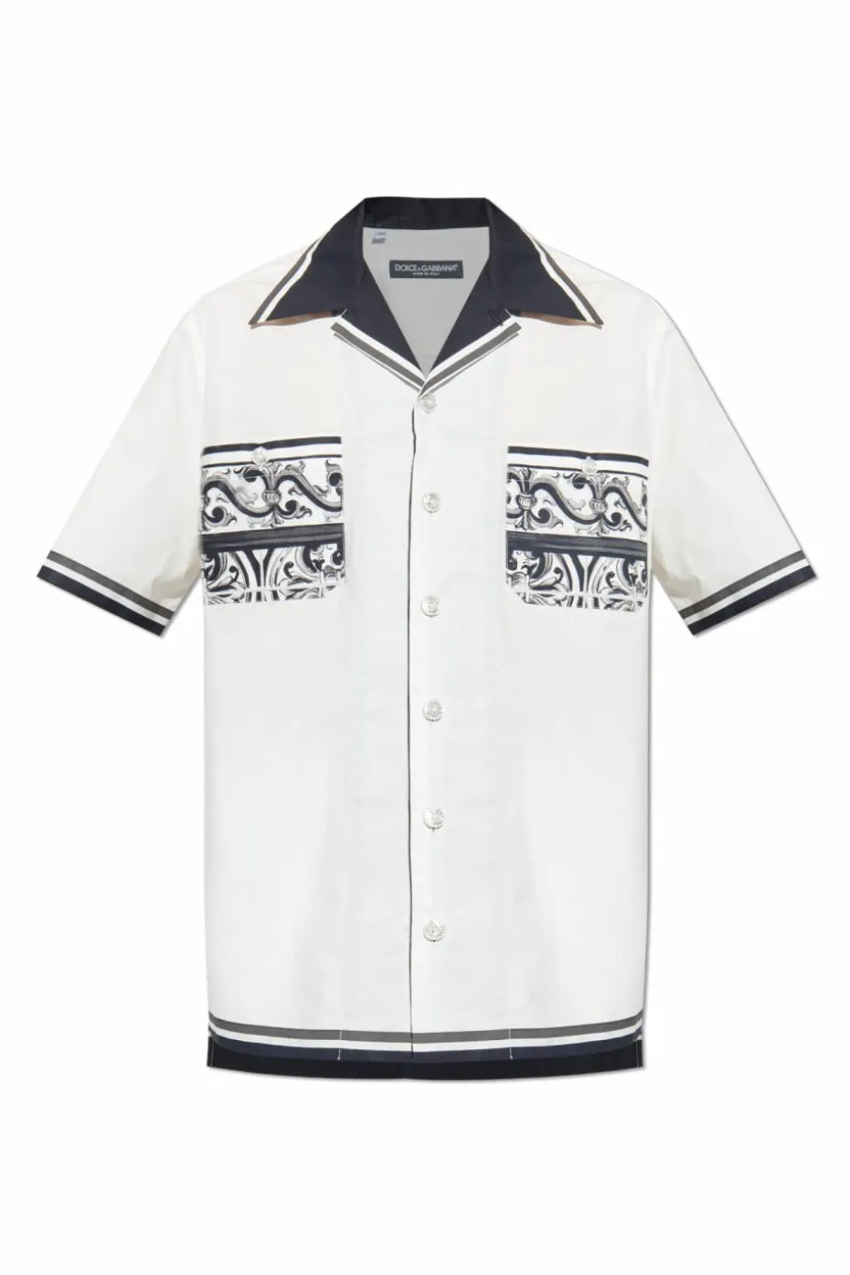 Dolce & Gabbana WHITE Cotton shirt with pocket