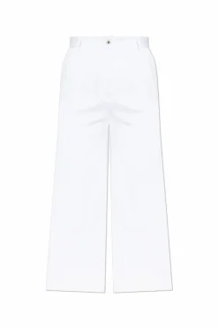 Dolce & Gabbana WHITE Creased trousers