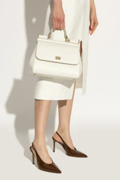 Dolce & Gabbana WHITE Handbag `Sicily Large`