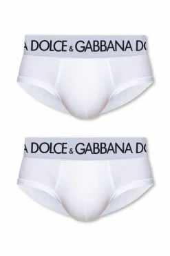 Dolce & Gabbana WHITE Logo briefs 2-pack