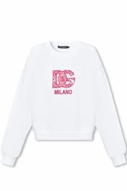 Dolce & Gabbana WHITE Oversize sweatshirt