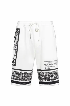Dolce & Gabbana WHITE Patterned shorts