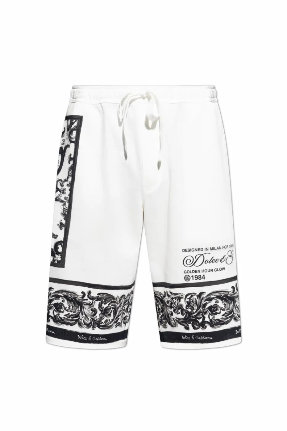 Dolce & Gabbana WHITE Patterned shorts