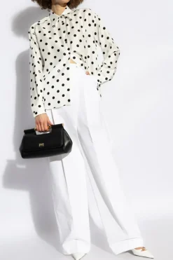 Dolce & Gabbana WHITE Pleated Trousers