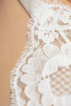 Dolce & Gabbana WHITE Satin slip with lace trim
