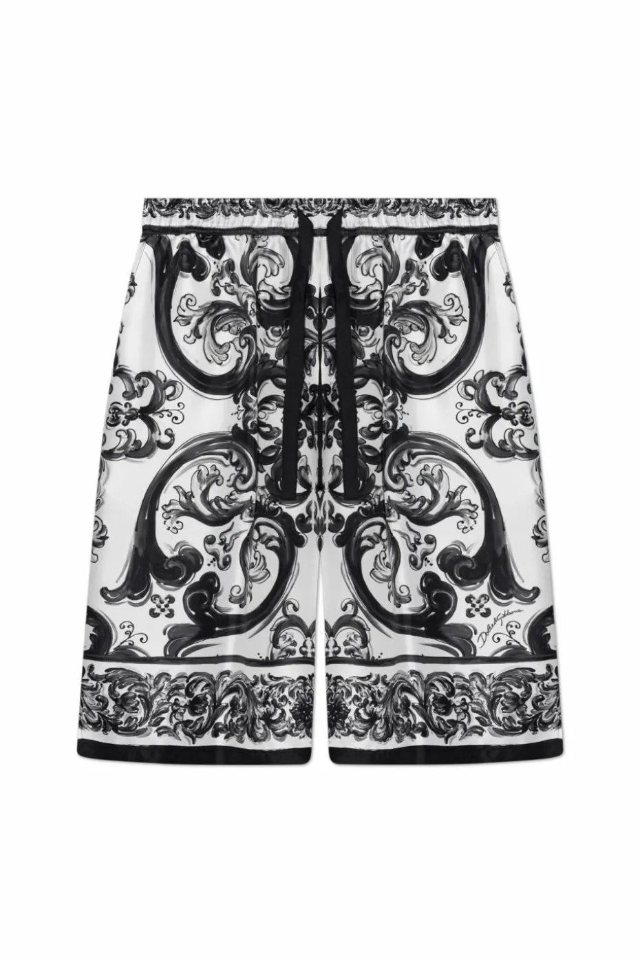 Dolce & Gabbana WHITE Silk shorts