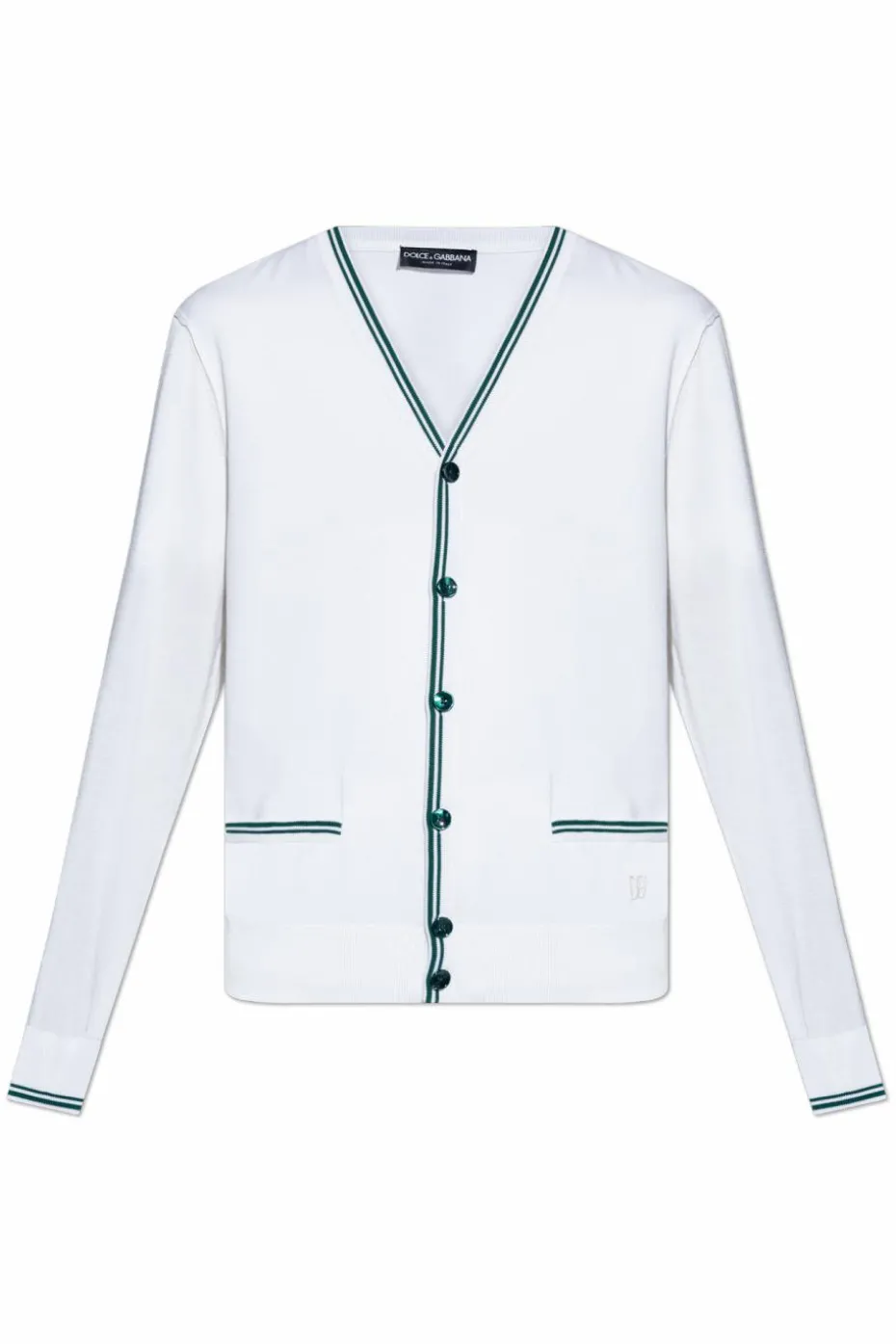 Dolce & Gabbana WHITE Silk Cardigan