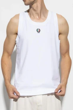 Dolce & Gabbana WHITE Sleeveless t-shirt