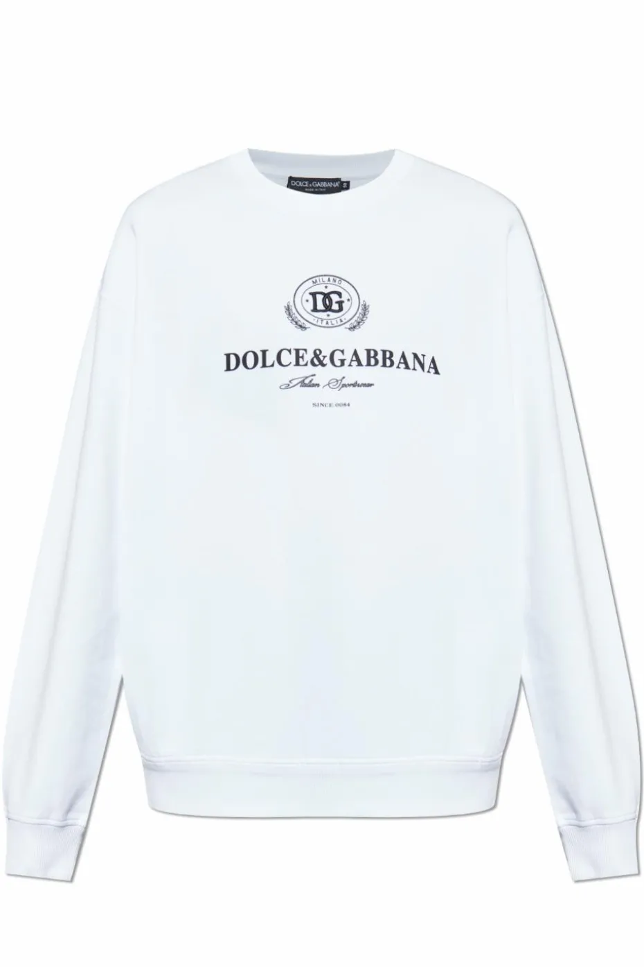 Dolce & Gabbana WHITE Sweatshirt with printed logo