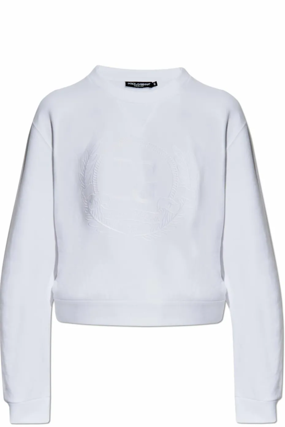 Dolce & Gabbana WHITE Sweatshirt with embroidered logo