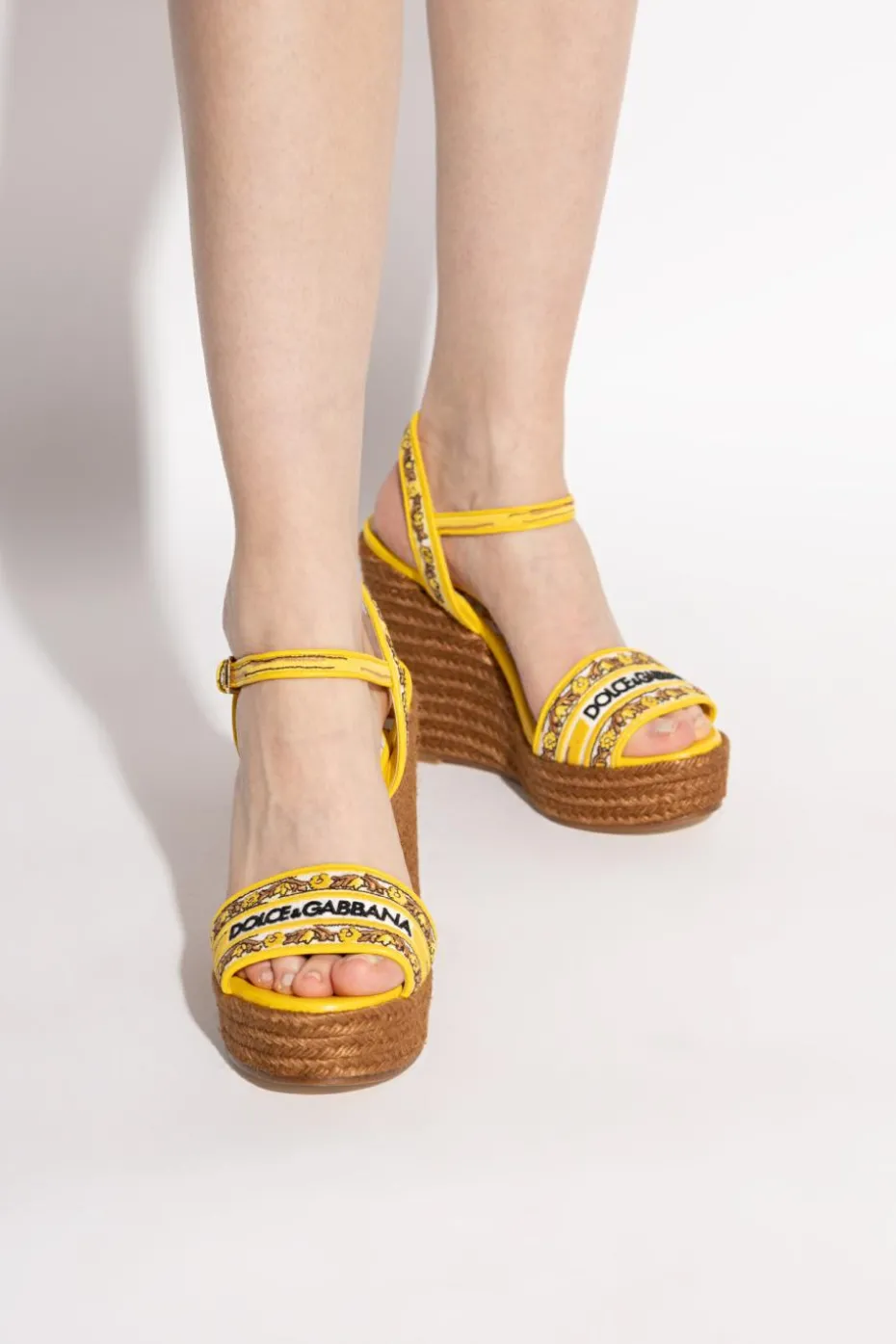 Dolce & Gabbana YELLOW Wedge sandals