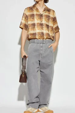 Dries Van Noten beige Shirt with pockets