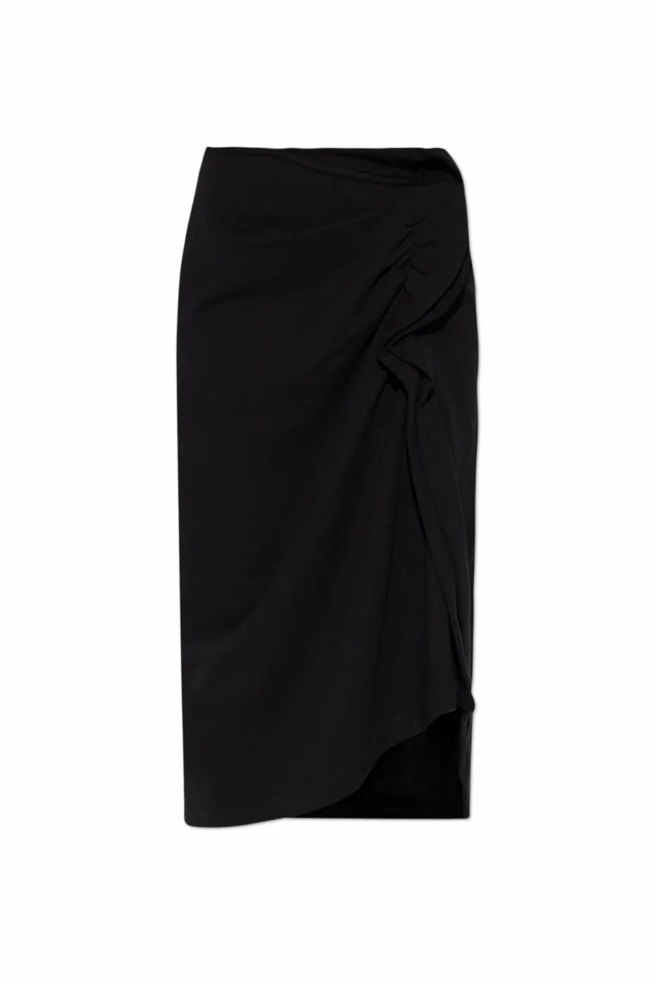 Dries Van Noten BLACK Asymmetric skirt with draping