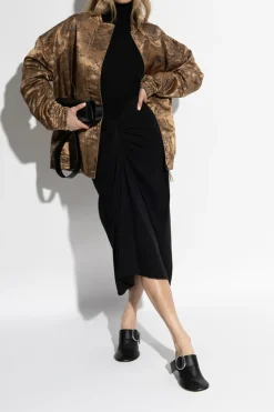 Dries Van Noten BLACK Draped Skirt
