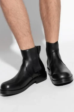 Dries Van Noten BLACK Leather Chelsea boots