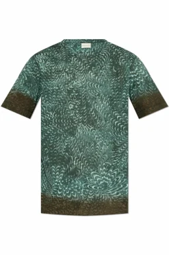 Dries Van Noten BLUE Patterned T-shirt