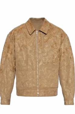 Dries Van Noten BROWN Jacket with lurex thread